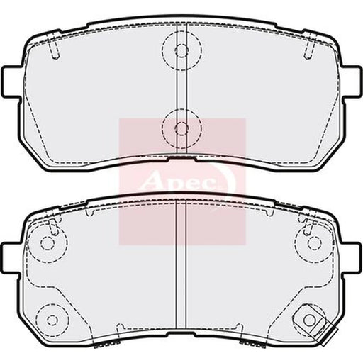 Apec Rear Brake Pad Set PAD2091