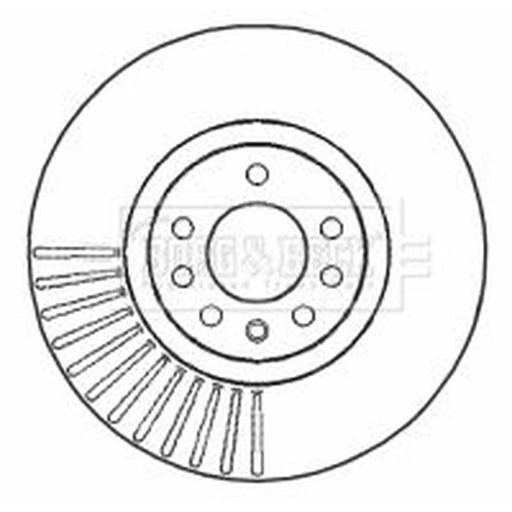 Borg & Beck 2 x Vented Front Brake Discs BBD4631