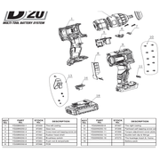 Draper Buckle Belt Clip & Fittings MPN YD20IW250-13