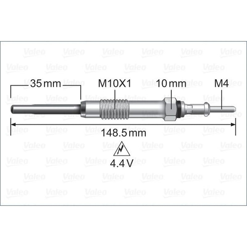 Valeo Diesel Engine Glow Plug 345225