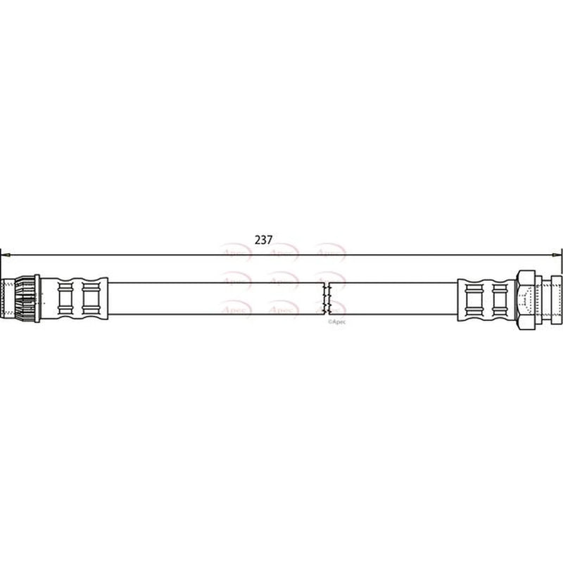 Apec Brake Hydraulic Hose Line Rear HOS3585