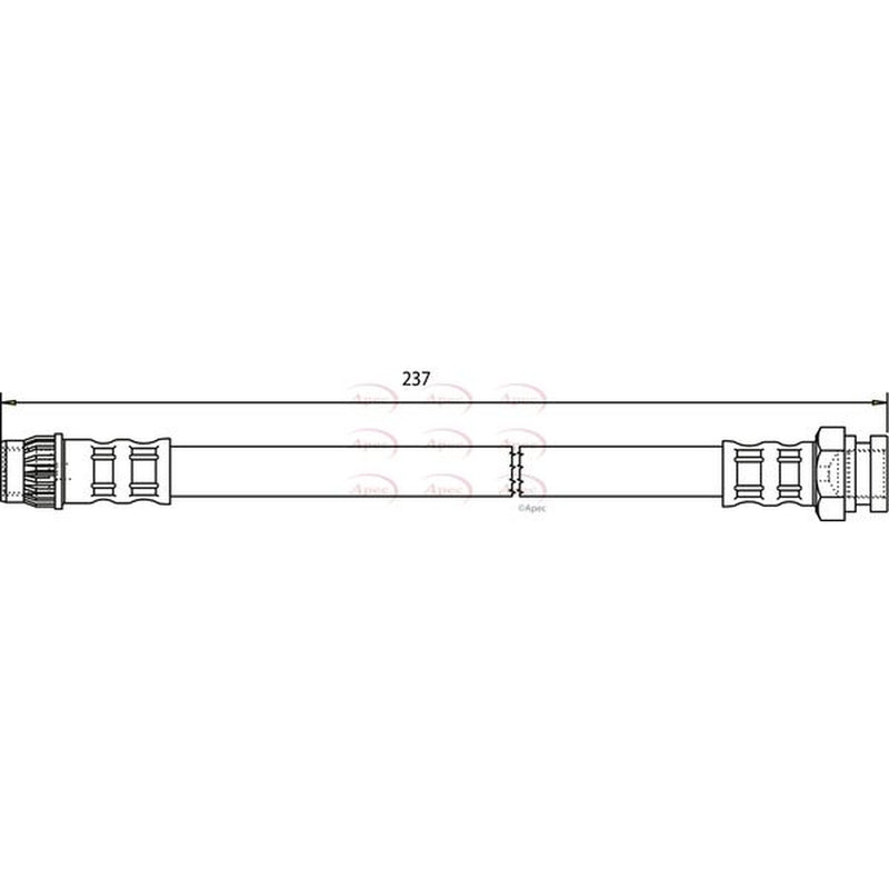 Apec Brake Hydraulic Hose Line Rear HOS3585