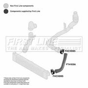 First Line Intercooler Turbo Charge Air Hose Front FTH1056