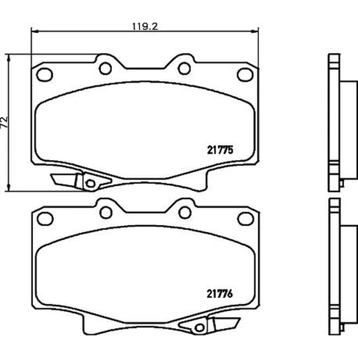 Mintex Front Brake Pad Set MDB1695