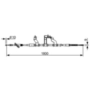 Bosch Handbrake Cable Rear 1 987 482 530