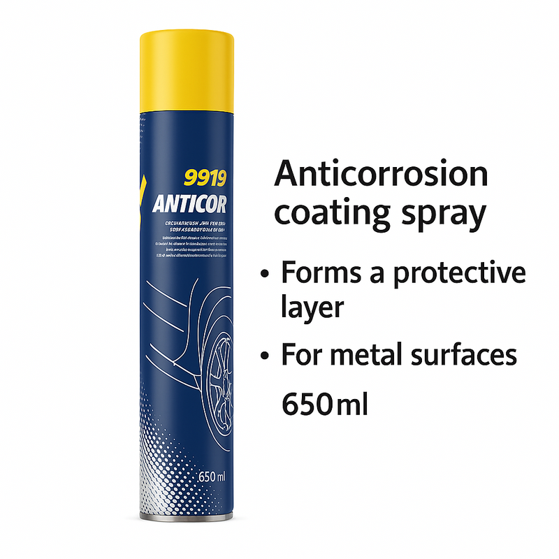 MANNOL Anticor Underseal Spray Paint Car Under Body Protection Seal 650ml - MAN