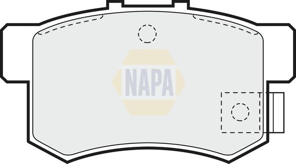 NAPA Front & Rear Pads fits ACURA HONDA MG