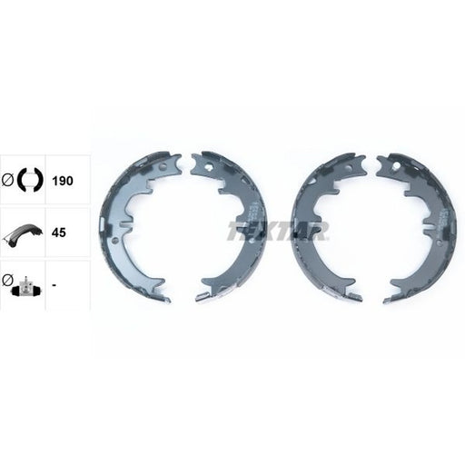 Textar Parking Brake Shoe Set 91060500