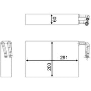 Mahle Air Conditioning Evaporator AE 86 000S