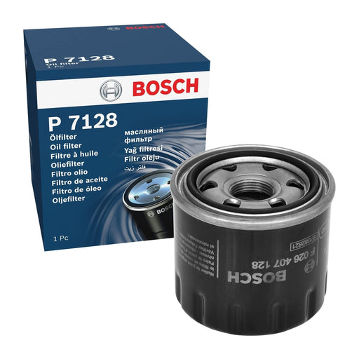 Genuine Bosch Car Oil Filter P7128 Fits Alfa Romeo Giulia - 2.0 - 16- F026407128 Bosch  - Town Parts