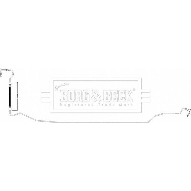 Borg & Beck Brake Hydraulic Hose Line Rear BBH8589
