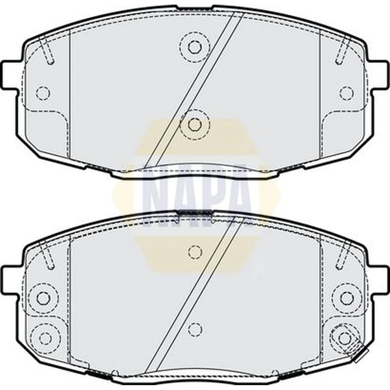 NAPA Front Brake Pad Set NBP1876