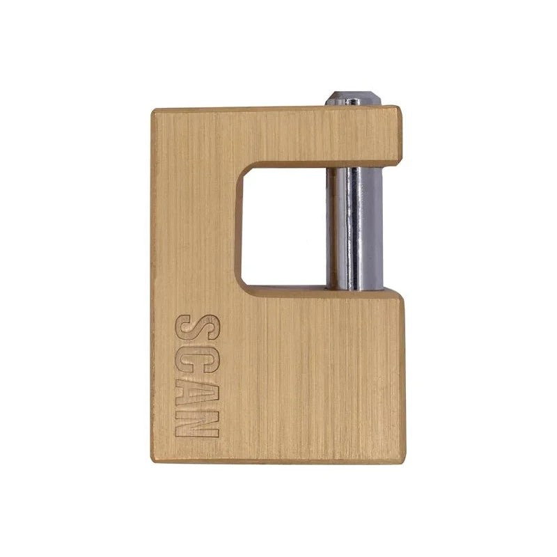 Scan Brass Shutter Padlock 60mm - ZA111-60