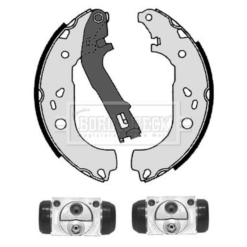 Borg & Beck Brake Shoe Set Axle Kit BBS1027K