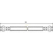 NAPA Brake Hydraulic Hose Line Rear Right NBH1347