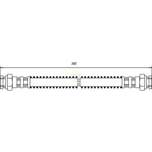 NAPA Brake Hydraulic Hose Line Rear Right NBH1347