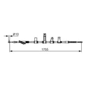 Bosch Handbrake Cable Left Rear 1 987 482 692