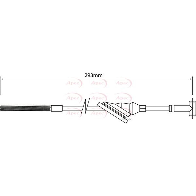 Apec Handbrake Cable Front CAB1170