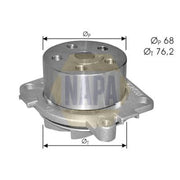 NAPA Engine Cooling Water Pump NWP1488