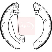 Apec Brake Shoe Set Axle Kit SHU489