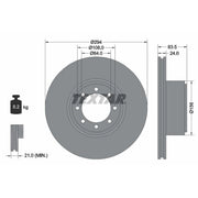 Textar 2 x Vented Rear Brake Discs 93175300