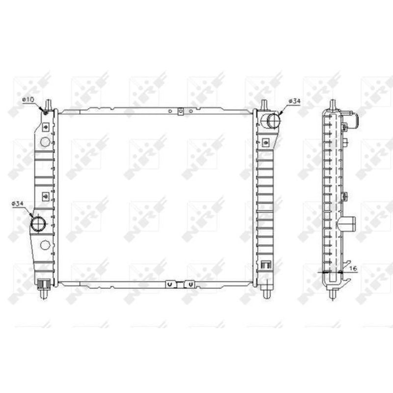 NRF Engine Radiator 53637
