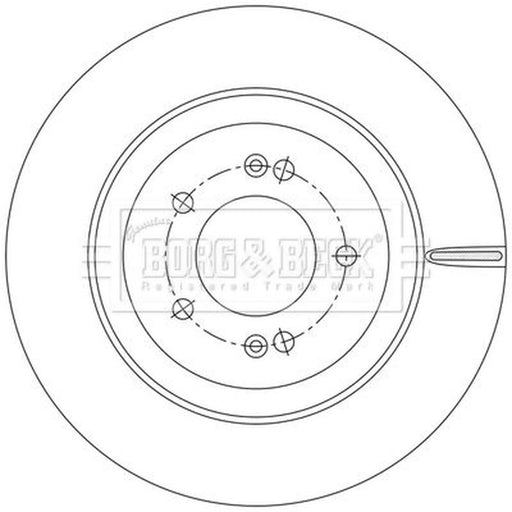 Borg & Beck 2 x Vented Rear Brake Discs BBD5583
