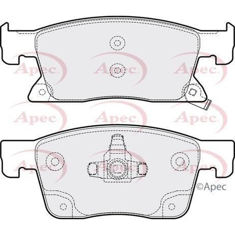 Apec Apec Brake Pads (Front) (R90) PAD2101 Apec  - Town Parts