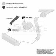 Borg & Beck Intercooler Turbo Charge Air Hose BTH1201