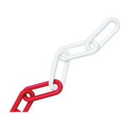 Faithfull Plastic Chain 8mm x 12.5m Red / White - FAICHPRW812C