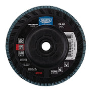 Draper Expert Flap Disc 115mm M14 80 Grit Zirconium Oxide