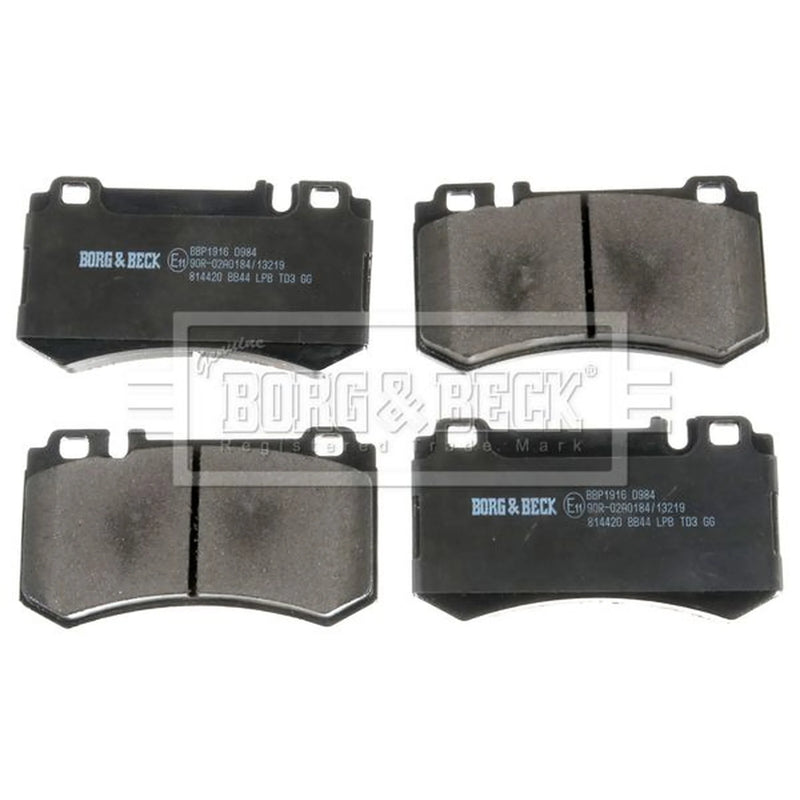 Borg & Beck 4 x Rear Brake Pad Set BBP1916
