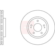 Apec 2 x Vented Front Brake Discs DSK2388