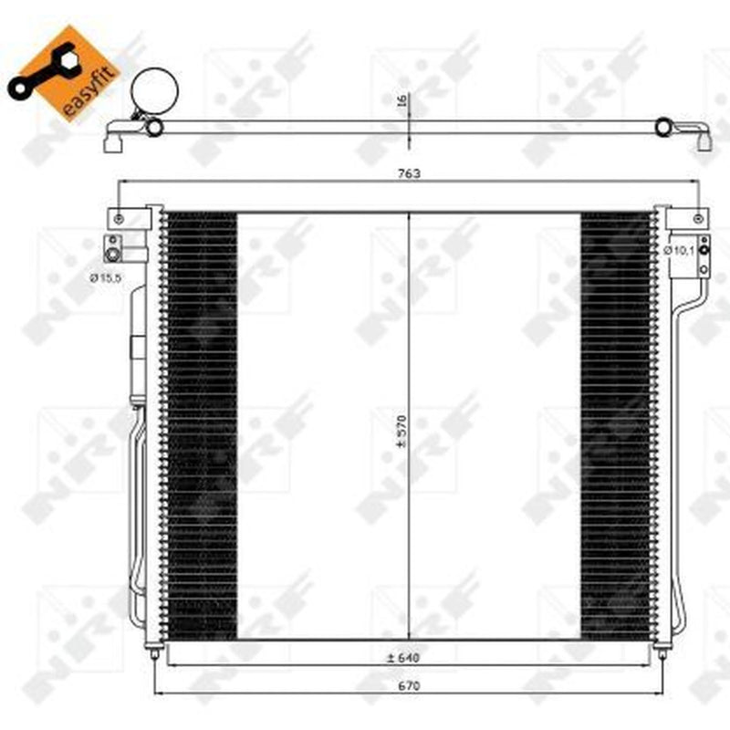 NRF Air Conditioning Condenser 35582