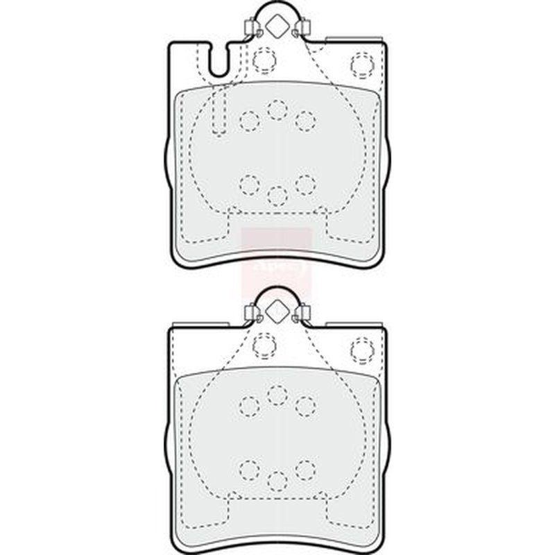Apec Rear Brake Pad Set PD3326