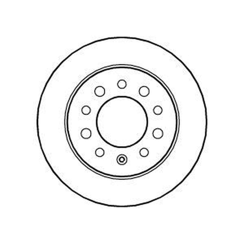 Abtex 2 x Solid Rear Brake Discs BD1277S
