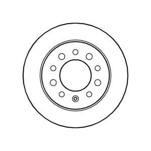 Abtex 2 x Solid Rear Brake Discs BD1277S