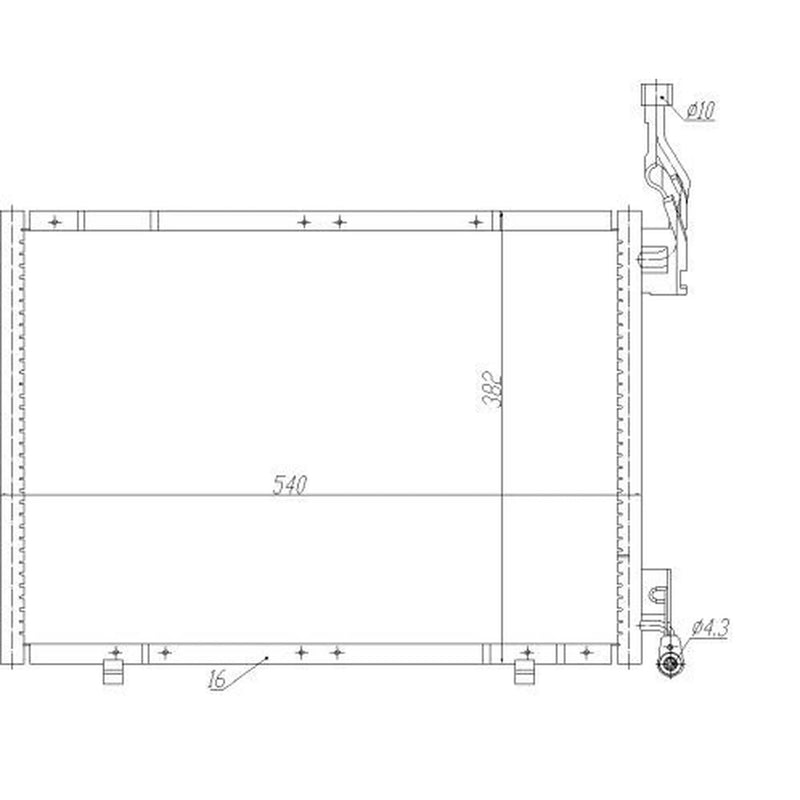NRF Air Conditioning Condenser 350484