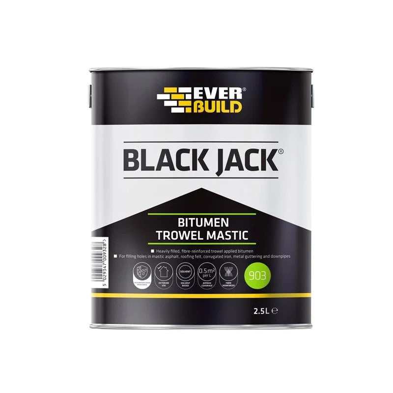 Everbuild Sika Black Jack® 903 Bitumen Trowel Mastic 2.5 litre - 852673