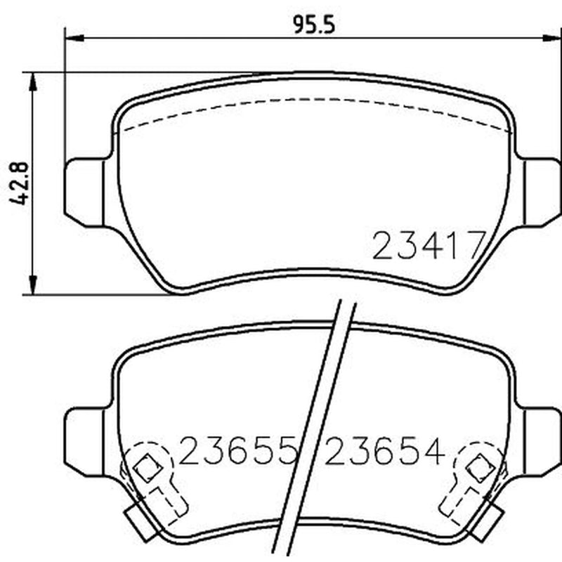 DON Rear Brake Pad Set PCP1019