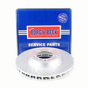 Borg & Beck 2 x Perforated/Vented Rear Brake Discs BBD6063S
