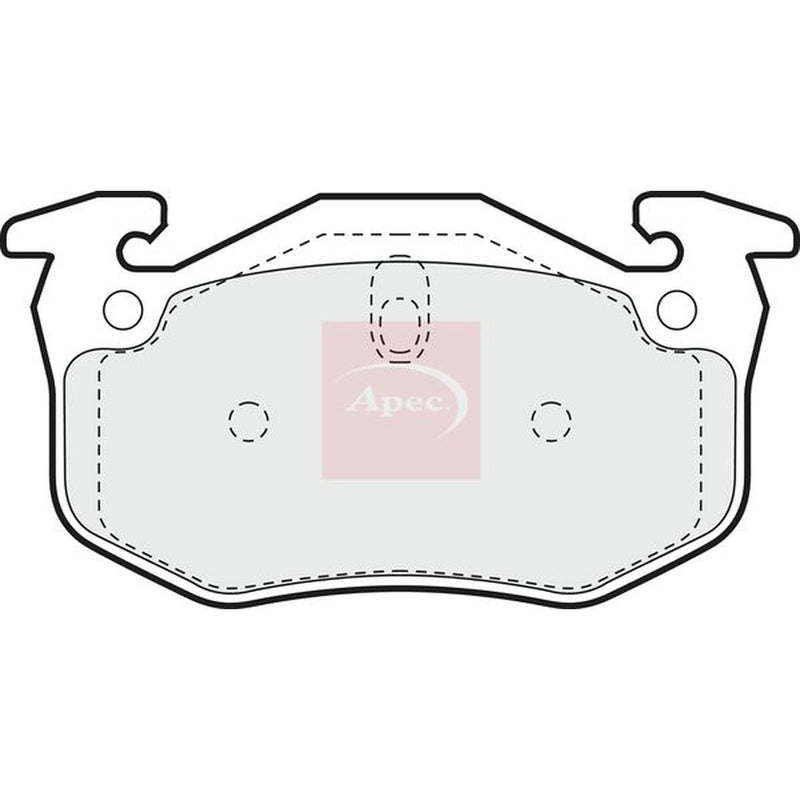 Apec Rear Brake Pad Set PAD891