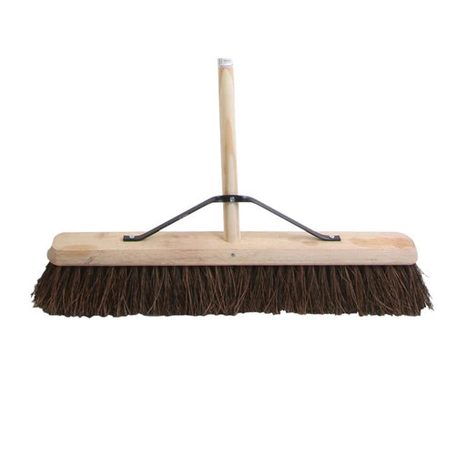Faithfull Stiff Bassine Broom 600mm (24in) + Handle & Stay - FAIBRBAS24H