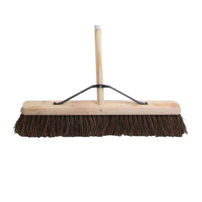 Faithfull Stiff Bassine Broom 600mm (24in) + Handle & Stay - FAIBRBAS24H