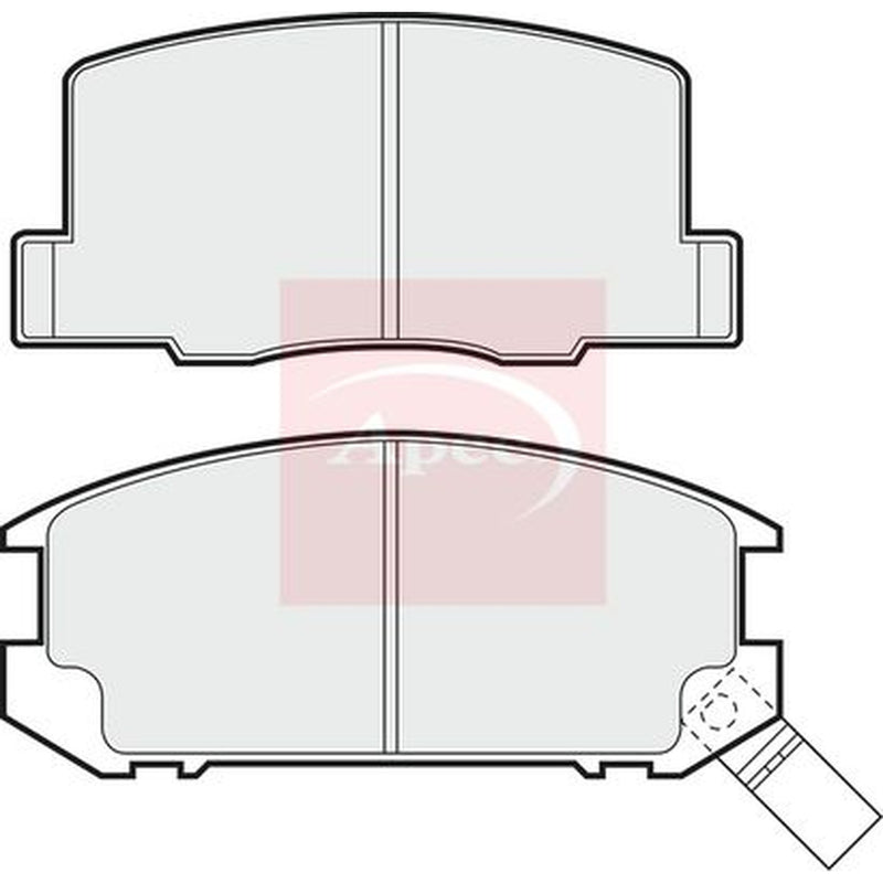 Apec Rear Brake Pad Set PAD499