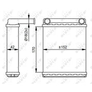 NRF Heater Matrix Core Heat Exchanger 54306