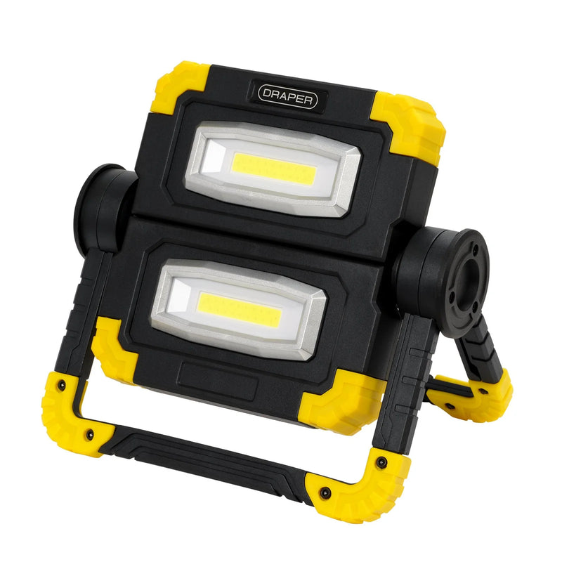 Draper Twin COB LED Work Light 10W 850 Lumens Rechargeable