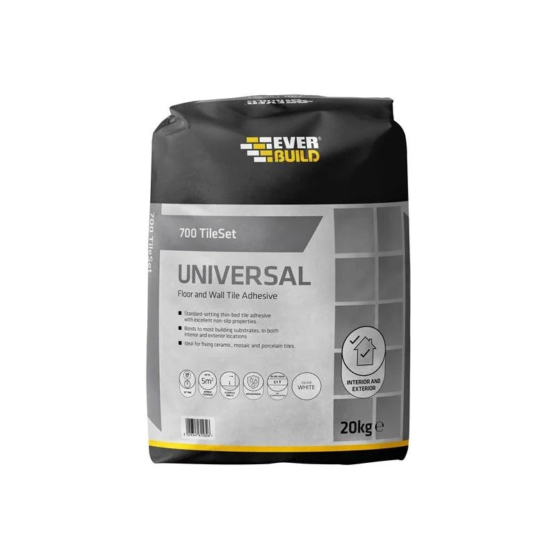 Everbuild Sika 700 TileSet Universal Grey 20kg - 678329