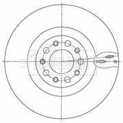 Borg & Beck 2 x Vented Front Brake Discs BBD6166S