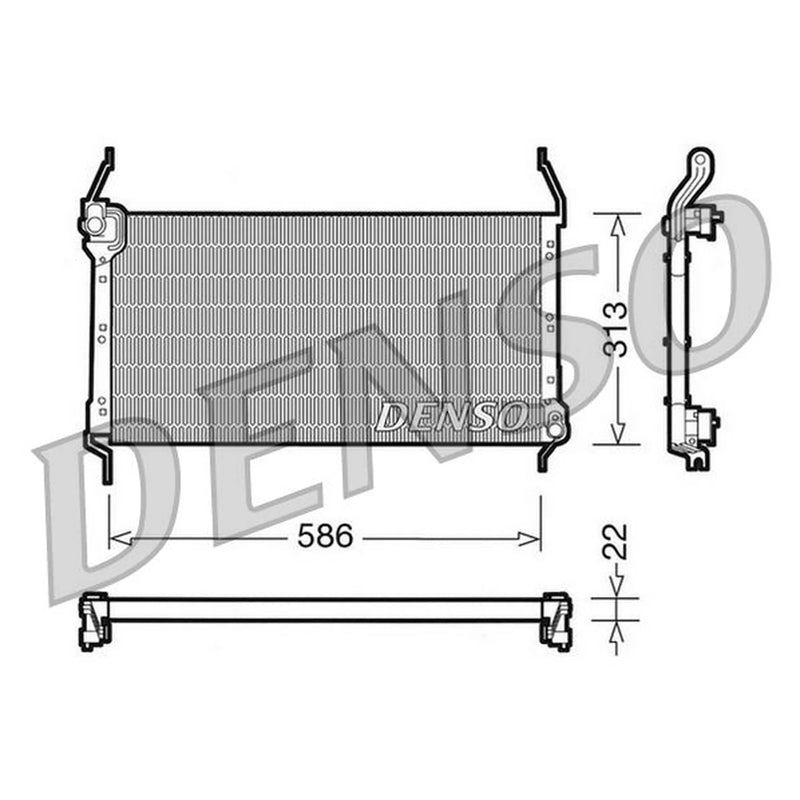 Denso Air Conditioning Condenser DCN09013